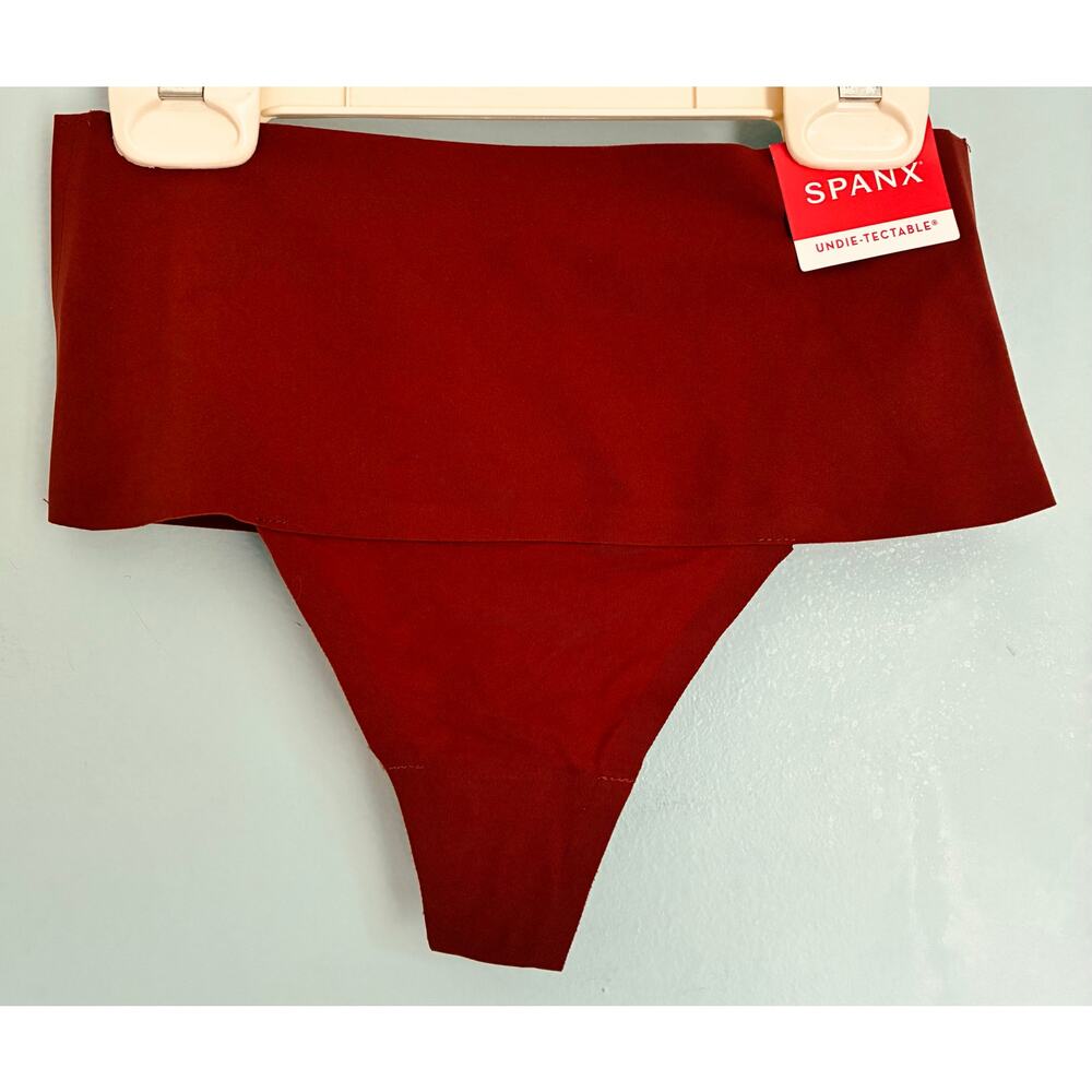 SPANX Seamless High Waist Thong Brown Small NWT